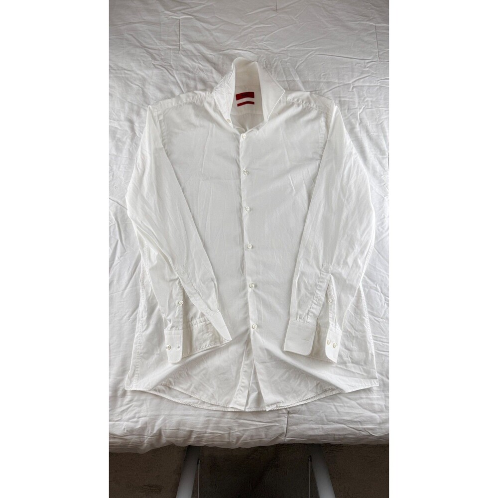 HUGO Hugo Boss Sharp Fit Dress Shirt Mens 15.5 32/33 White Cutaway Collar